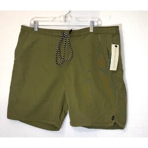 Outerknown Apex Evolution Trunk Spruce Green Swim shorts‎ men's 38 NEW